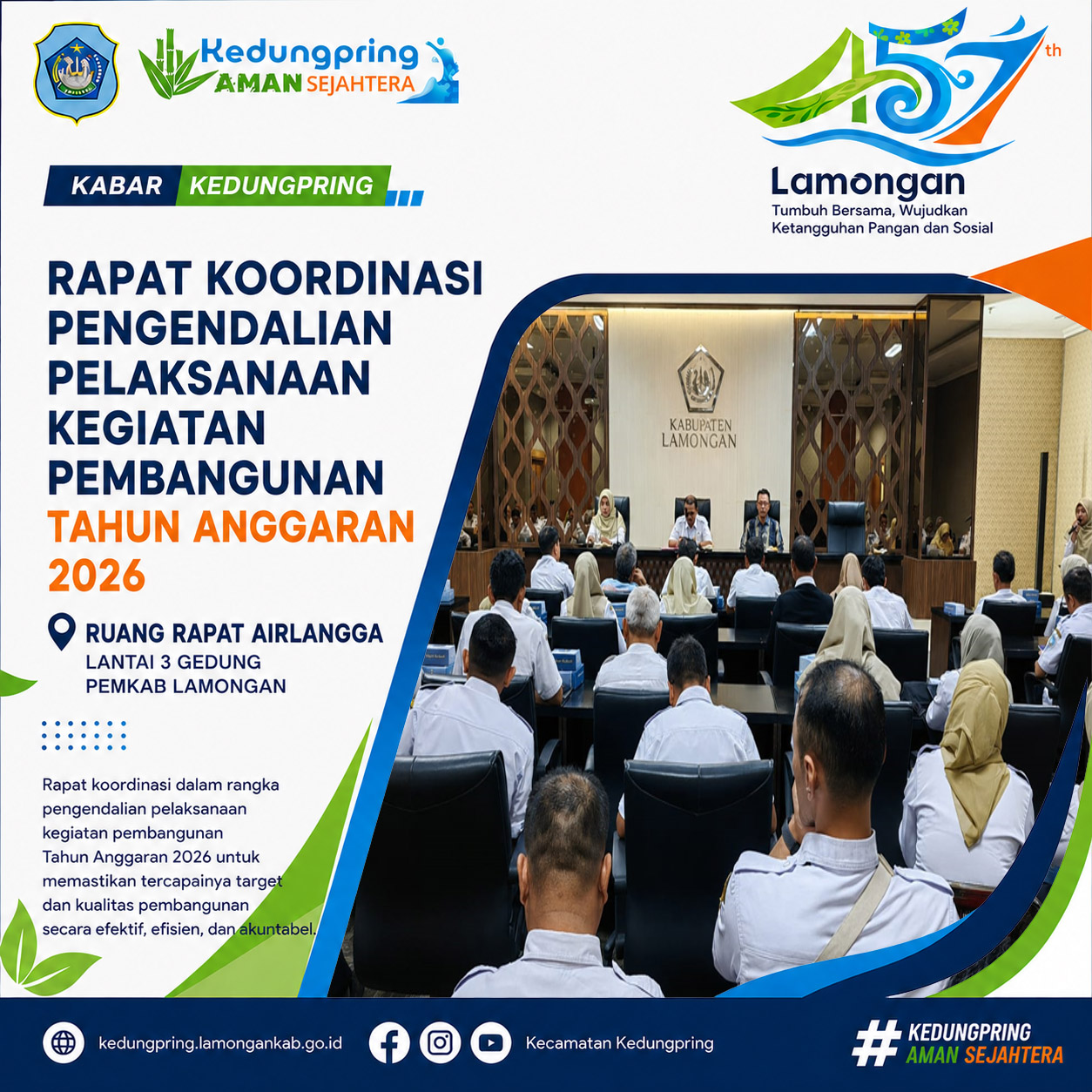 Foto: Rapat Koordinasi Pengendalian Pelaksanaan Kegiatan Pembangunan Tahun Anggaran 2026
