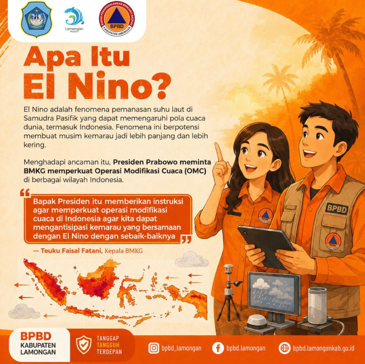 Foto: Peringatan BPBD Kabupaten Lamongan