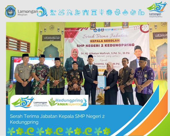 Foto: Serah Terima Jabatan Kepala SMP Negeri 2 Kedungpring