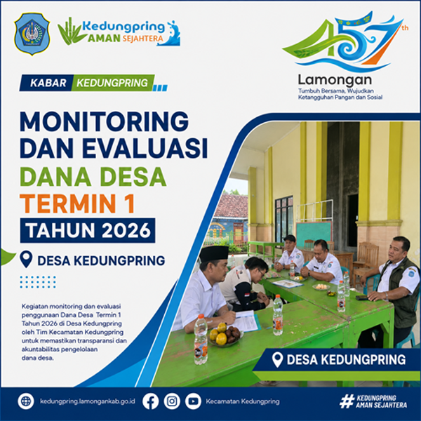 Foto: Monitoring dan Evaluasi Dana Desa Termin I Tahun 2026 di Desa Kedungpring
