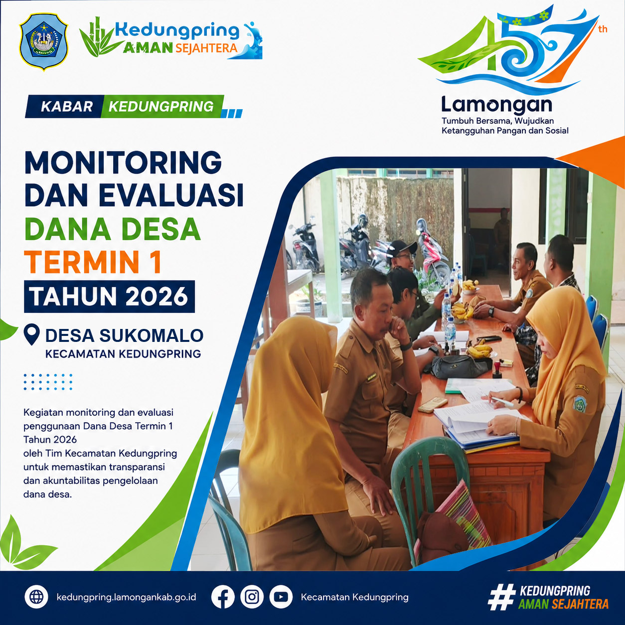 Foto: Monitoring dan Evaluasi Dana Desa Termin I Tahun 2026 di Desa Sukomalo