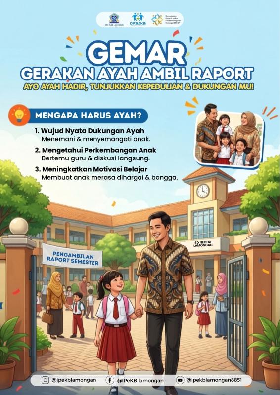 Foto: "GEMAR" Gerakan Ayah Ambil Raport