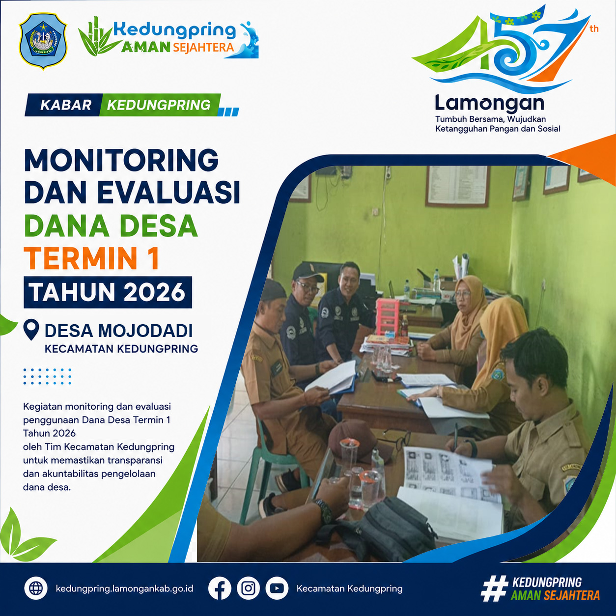Foto: Monitoring dan Evaluasi Dana Desa Termin I Tahun 2026 di Desa Mojodadi
