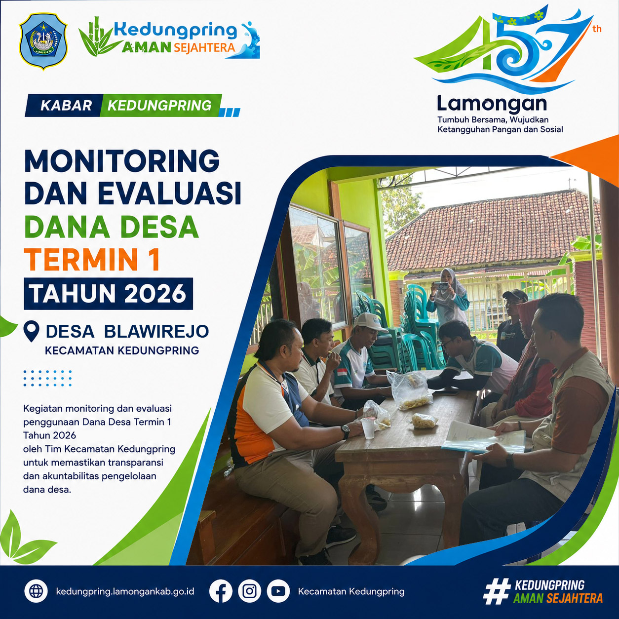 Foto: Monitoring dan Evaluasi Dana Desa Termin I Tahun 2026 di Desa Blawirejo