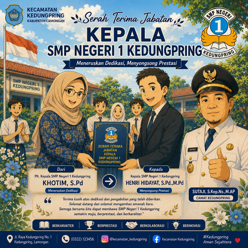 Foto: Selamat datang dan selamat bertugas kepada Bapak Henri Hidayat, S.Pd., M.Pd