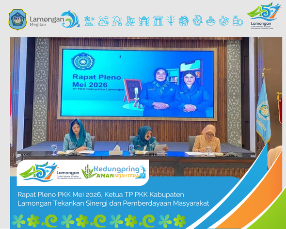 Foto: Rapat Pleno PKK Mei 2026, Ketua TP PKK Kabupaten Lamongan Tekankan Sinergi dan Pemberdayaan Masyarakat