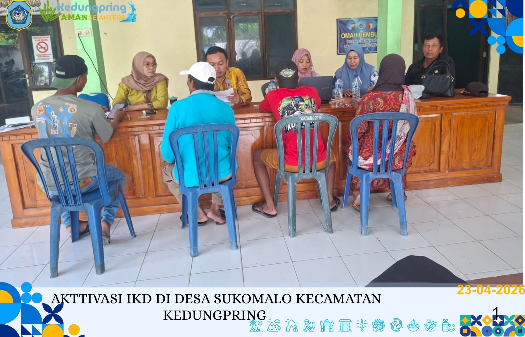 Foto: AKTTIVASI IKD DI DESA SUKOMALO KECAMATAN KEDUNGPRING