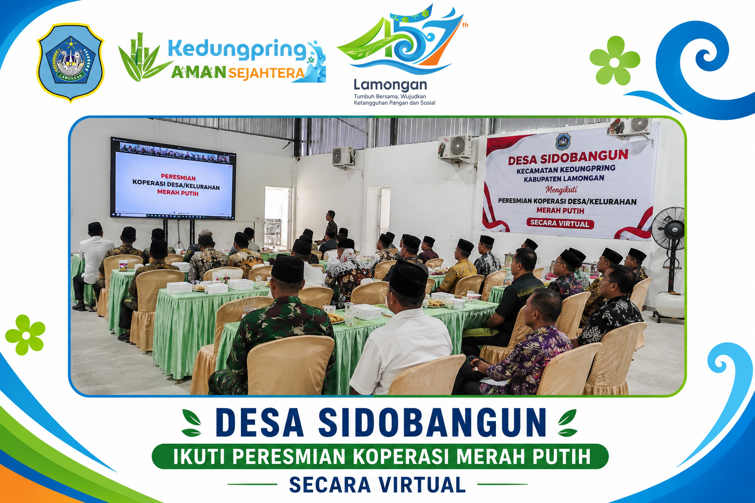 Foto: Desa Sidobangun Ikuti Peresmian Koperasi Merah Putih Secara Virtual