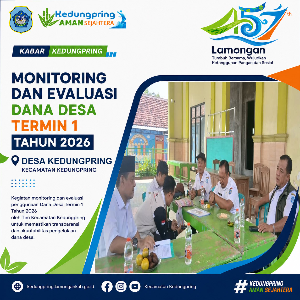 Foto: Monitoring dan Evaluasi Dana Desa Termin I Tahun 2026 di Desa Kedungpring