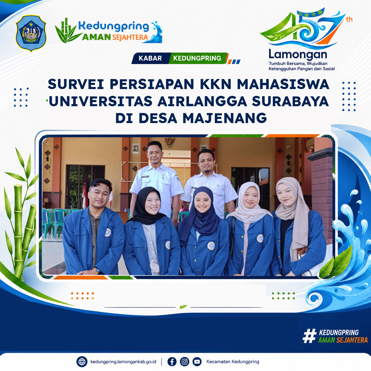 Foto: SURVEI PERSIAPAN KKN MAHASISWA UNIVERSITAS AIRLANGGA SURABAYA DI DESA MAJENANG
