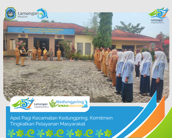 Foto: Apel Pagi Kecamatan Kedungpring, Komitmen Tingkatkan Pelayanan Masyarakat