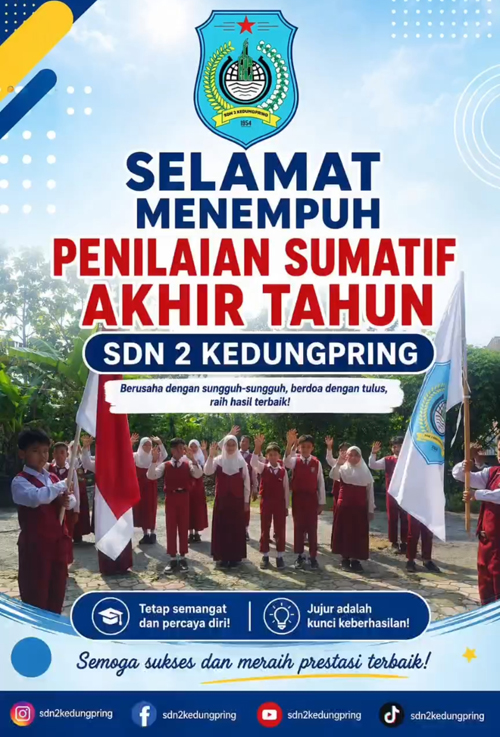 Foto: Selamat Menempuh PSAT SDN 2 Kedungpring