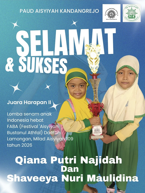 Foto: Selamat dan Sukses PAUD Aisyiyah Kandangrejo