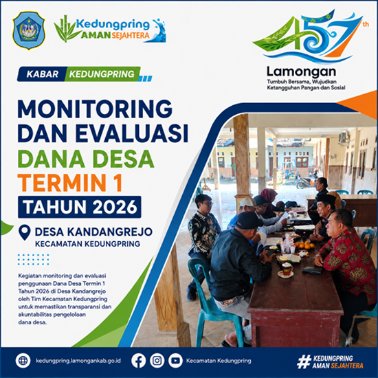 Foto: Monitoring dan Evaluasi Dana Desa Termin I Tahun 2026 di Desa Kandangrejo