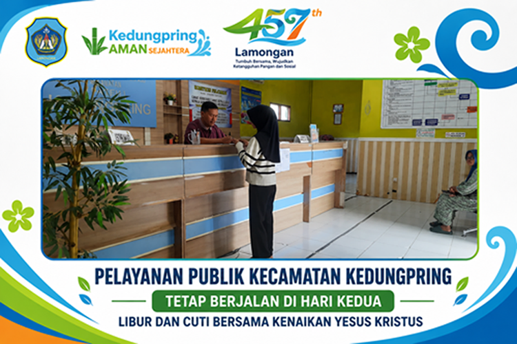 Foto: Pelayanan Publik Kecamatan Kedungpring Tetap Berjalan di Hari Kedua Libur dan Cuti Bersama Kenaikan Yesus Kristus