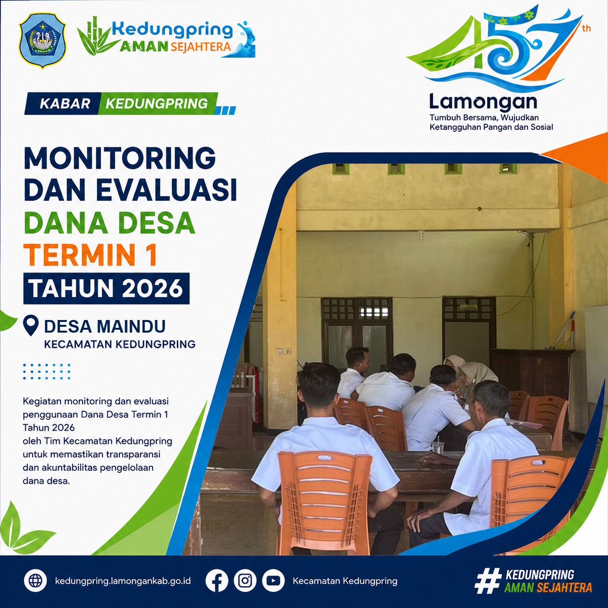 Foto: Monitoring dan Evaluasi Dana Desa Termin I Tahun 2026 di Desa Maindu