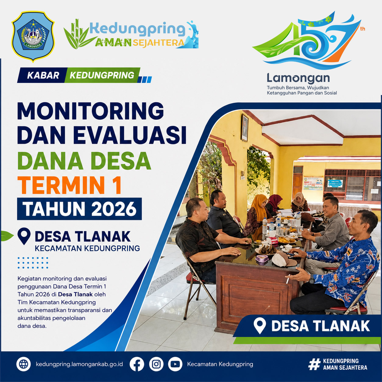 Foto: Monitoring dan Evaluasi Dana Desa Termin I Tahun 2026 di Desa Tlanak