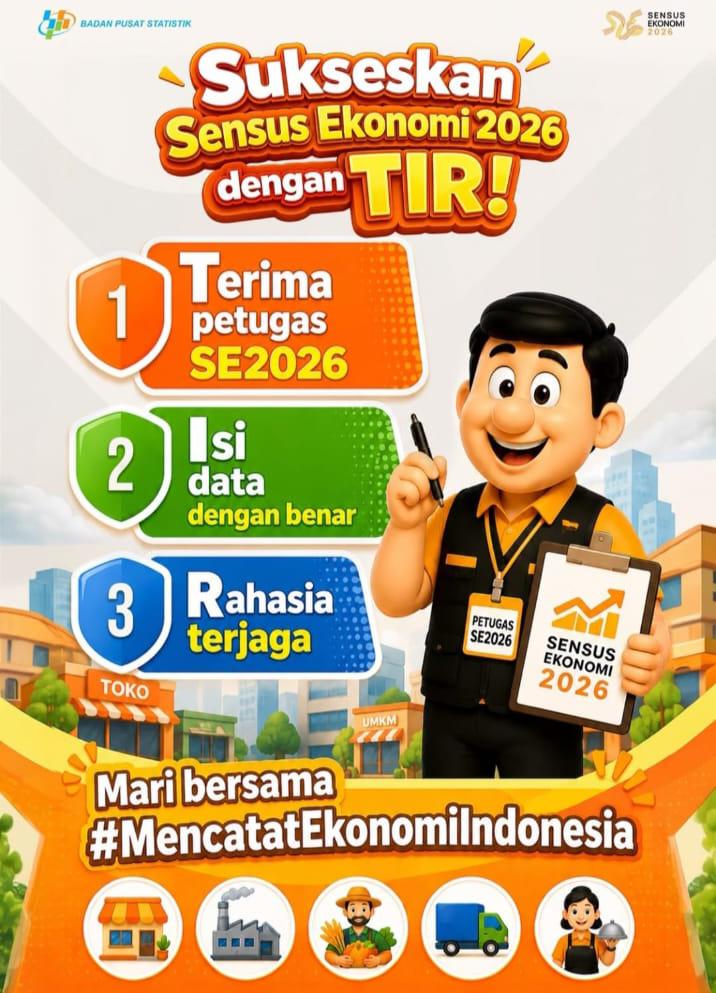 Foto: Sukseskan Sensus Ekonomi 2026 dengan TIR