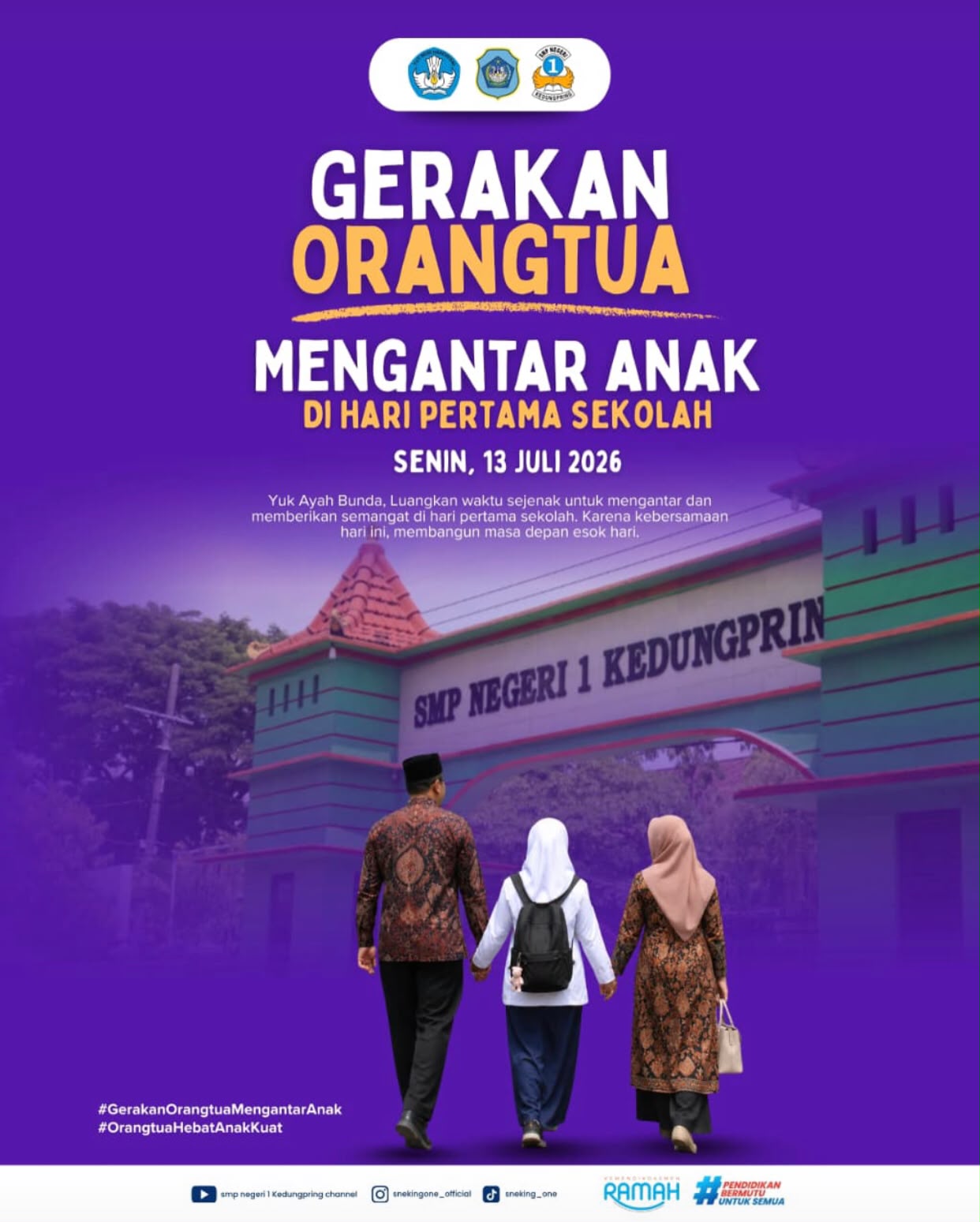 Foto: Gerakan Orang Tua Mengantar Anak