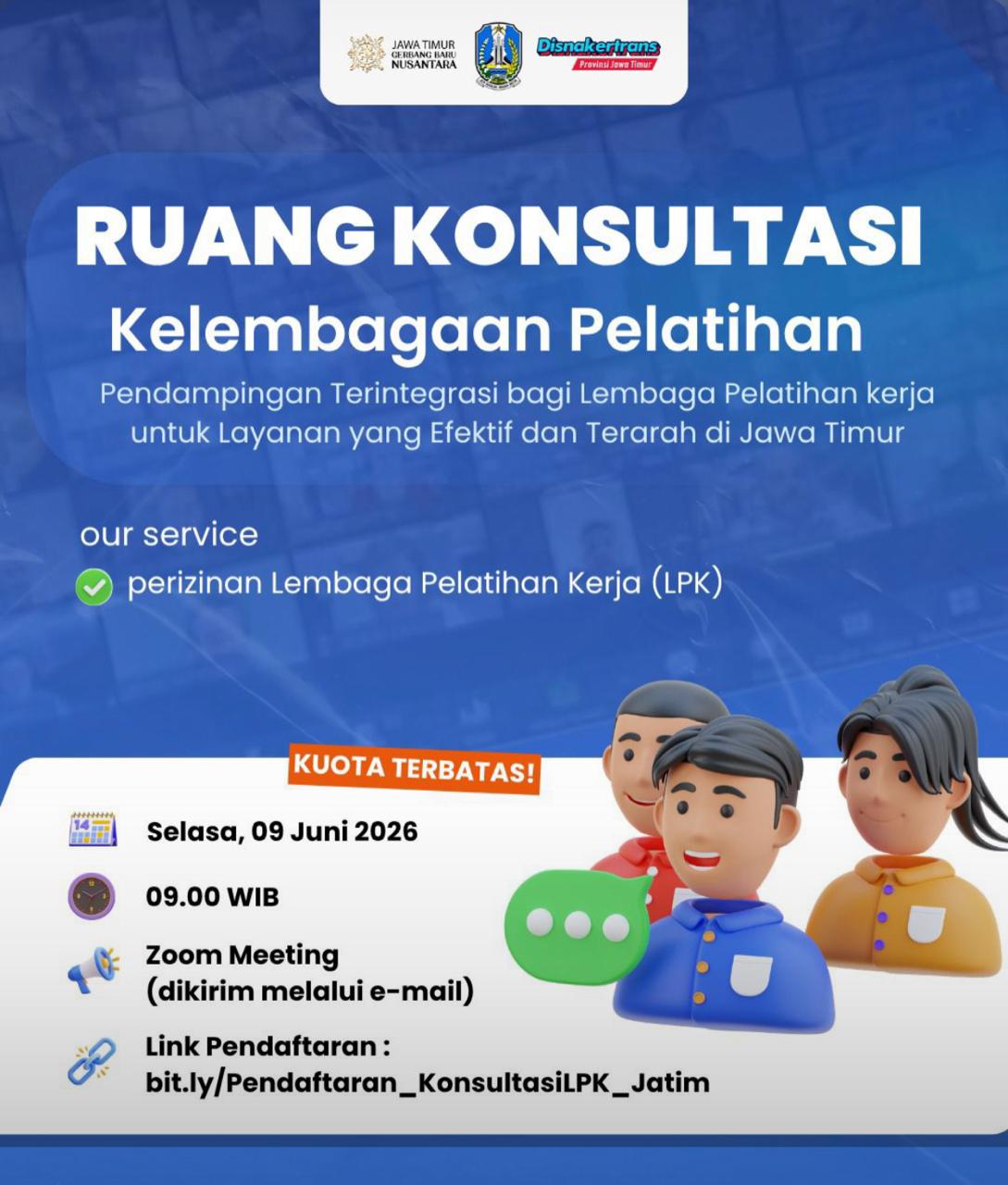 Foto: Ruang Konsultasi Kelembagaan Pelatihan