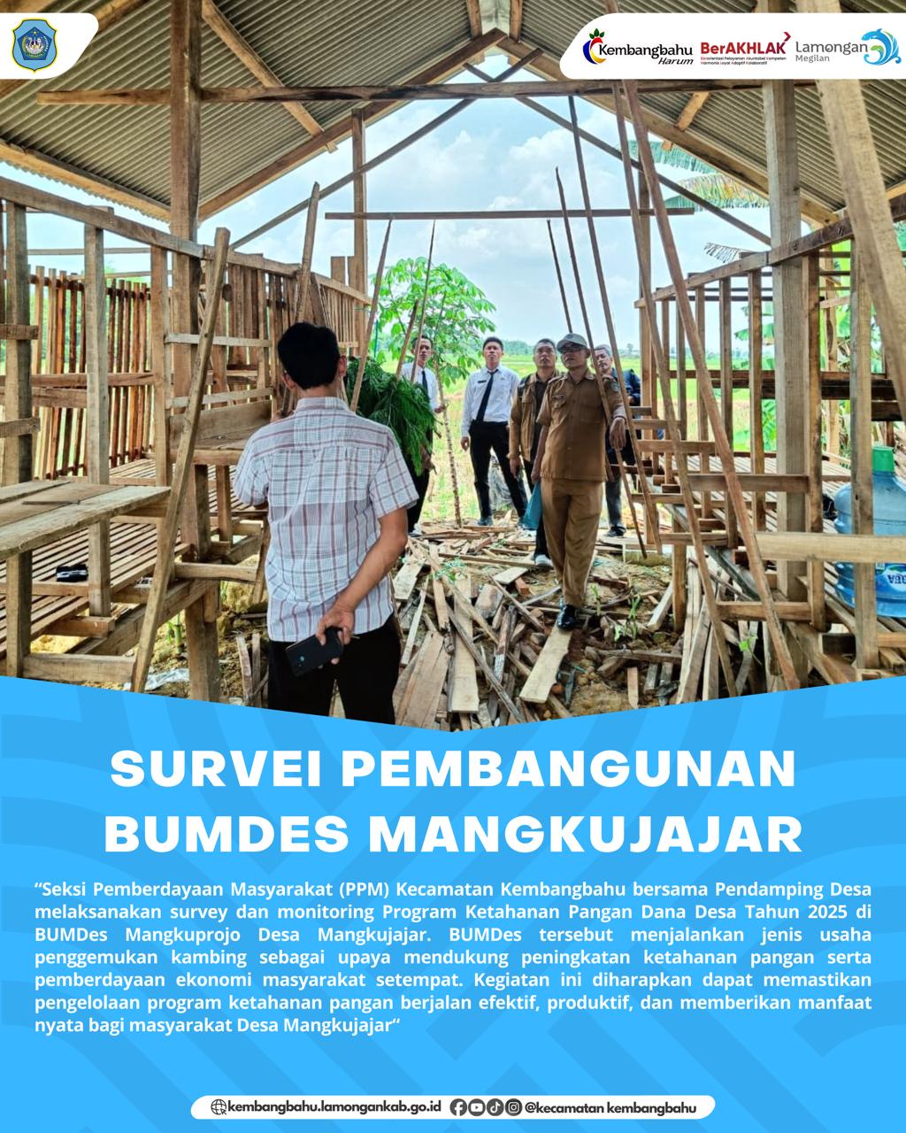 Foto: SURVEI PEMBANGUNAN BUMDES KETAHANAN PANGAN DESA MANGKUJAJAR