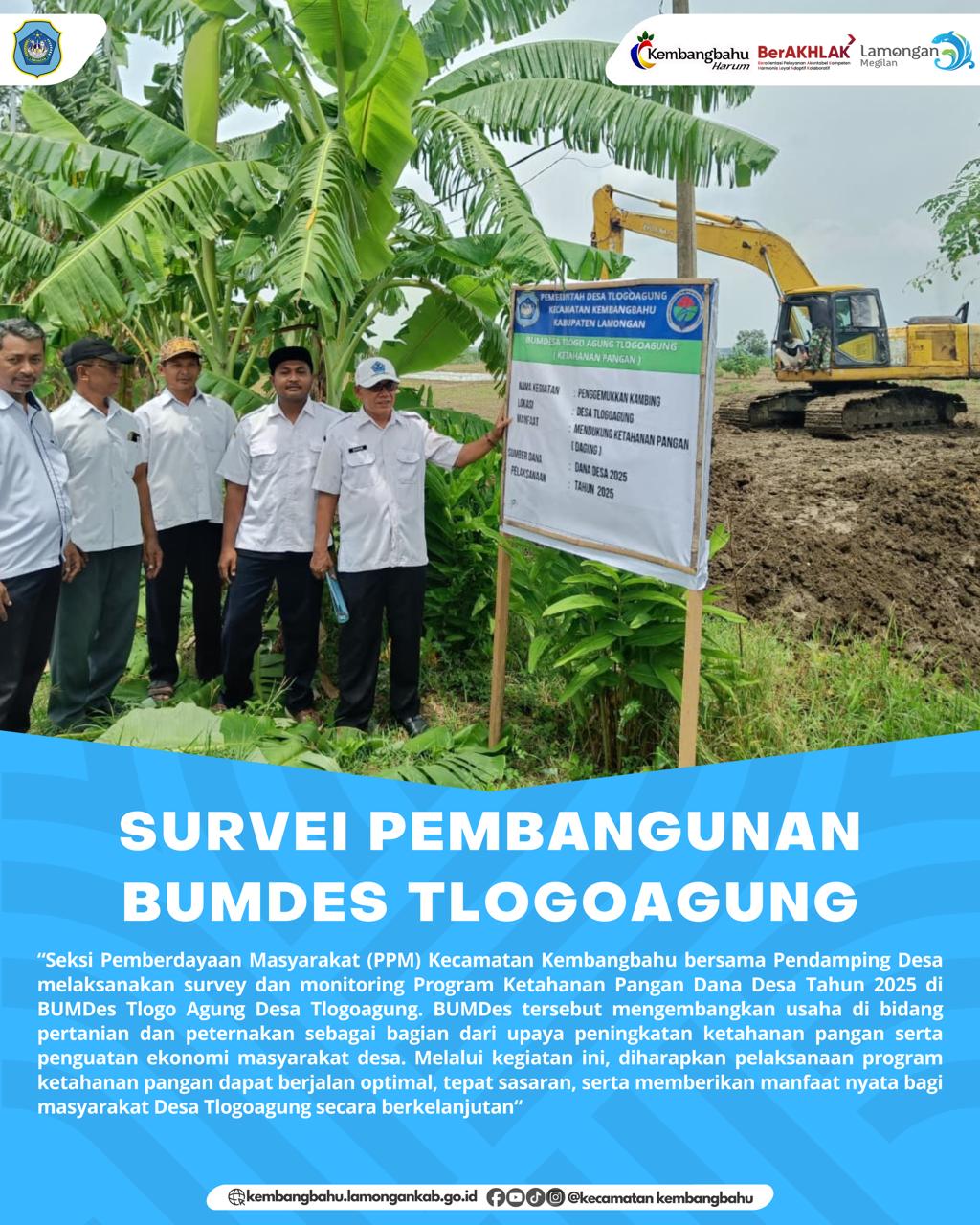 Foto: SURVEI PEMBANGUNAN BUMDES KETAHANAN PANGAN DESA TLOGOAGUNG