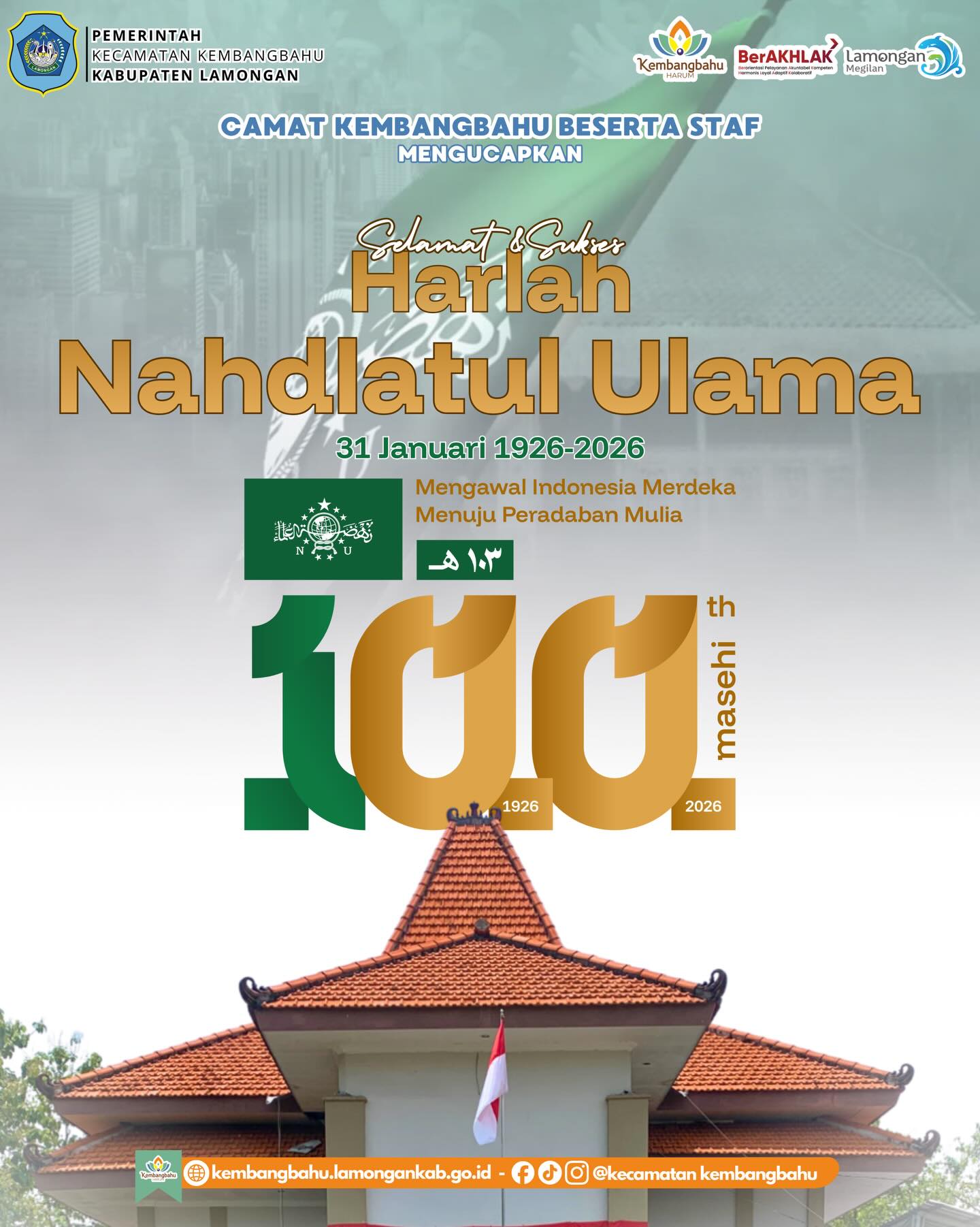 Foto: Selamat & Sukses Harlah Nahdlatul Ulama ke-100