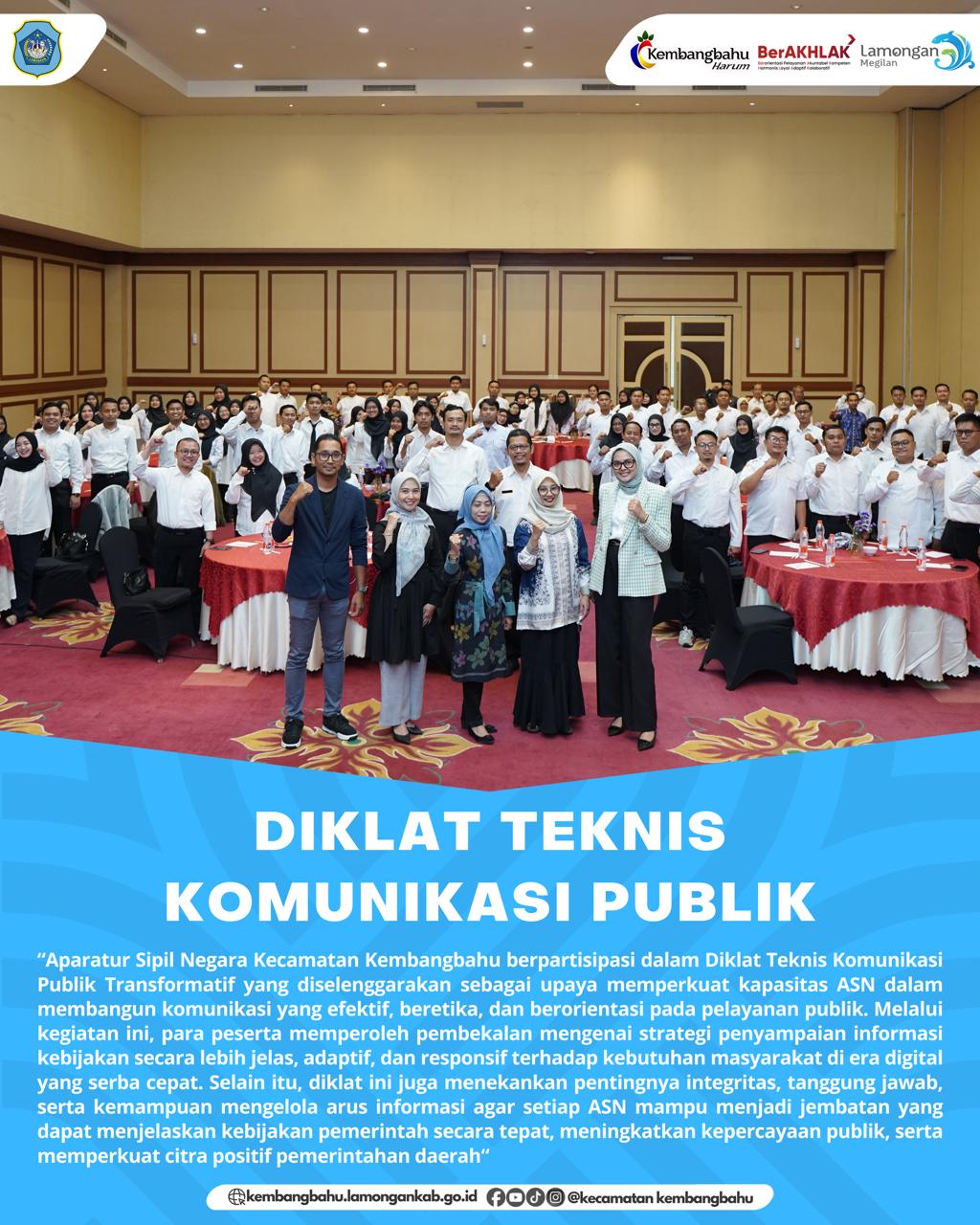 Foto: DIKLAT TEKNIS KOMUNIKASI PUBLIK