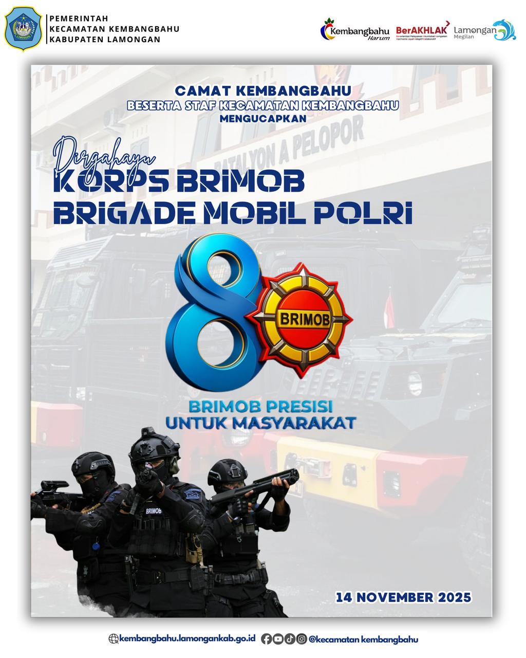 Foto: DIRGAHAYU KORPS BRIMOB POLRI