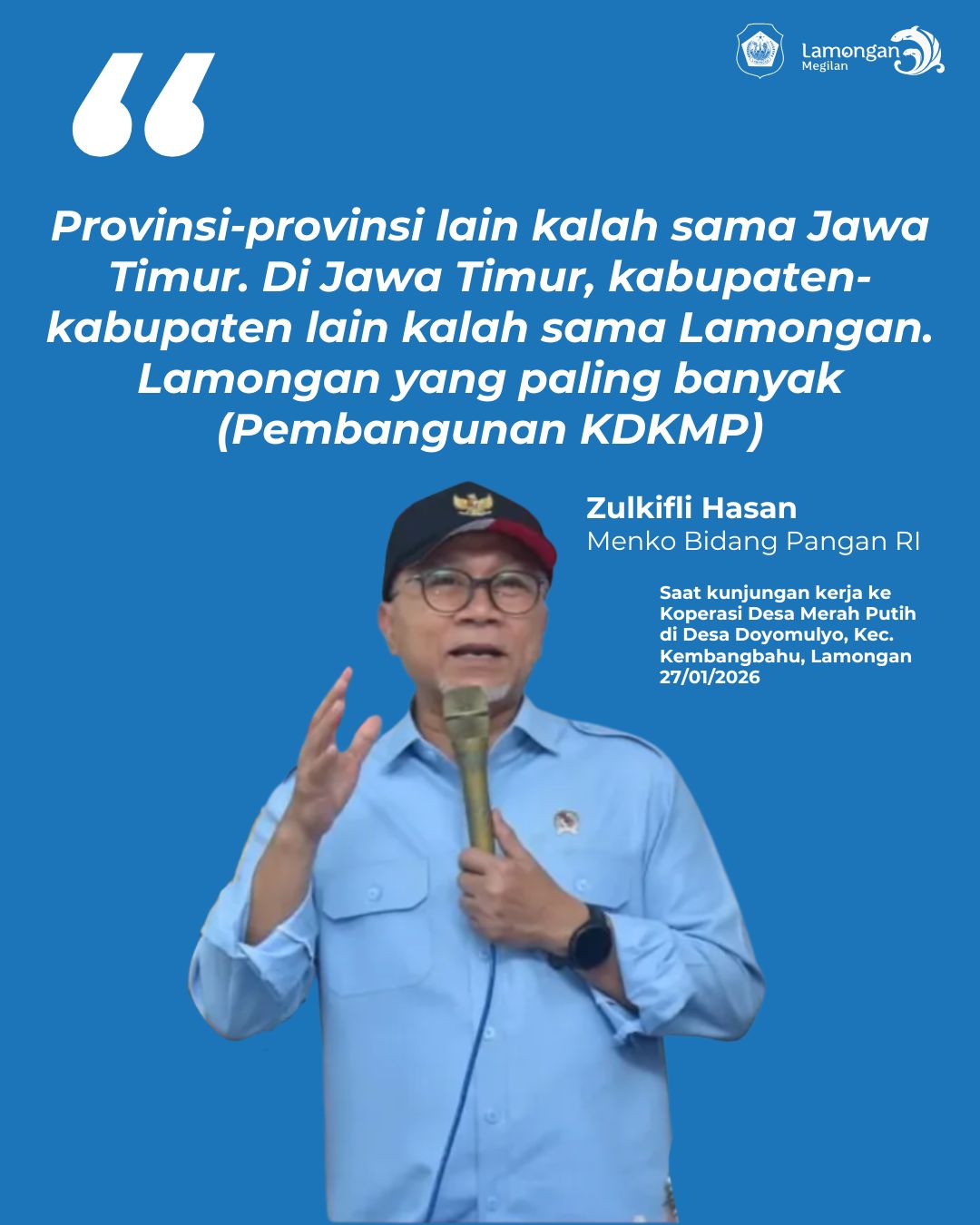 Foto: PEMBANGUNAN KDMP DI KAB. LAMONGAN PALING BANYAK