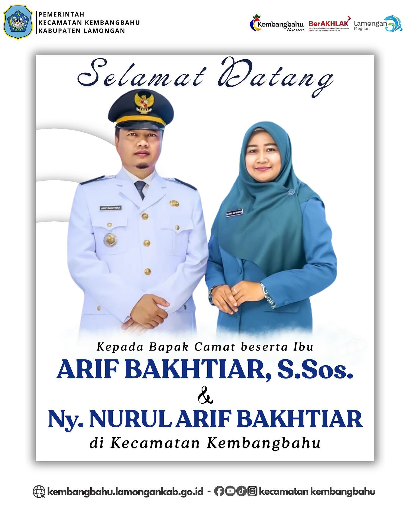 Foto: SELAMAT DATANG BAPAK CAMAT BESERTA IBU