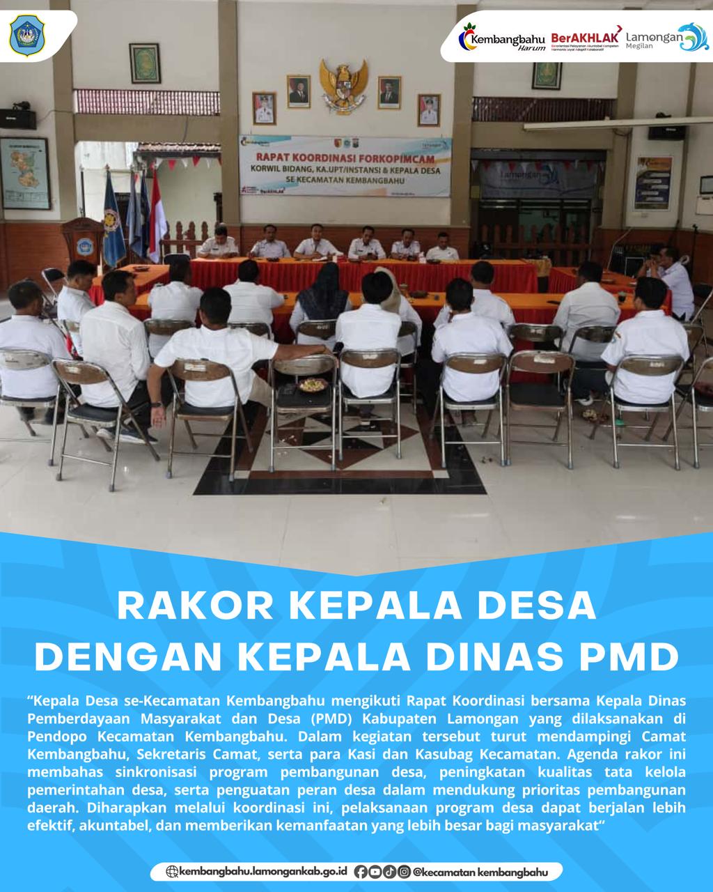 Foto: RAPAT KOORDINASI KEPALA DESA SE-KECAMATAN KEMBANGBAHU