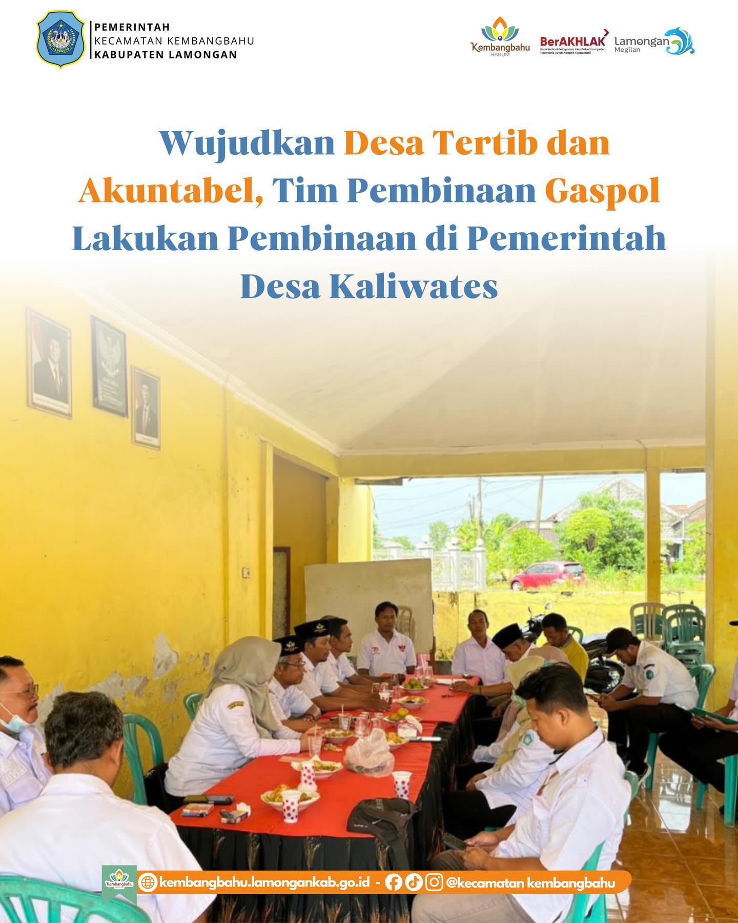 Foto: TIM PEMBINAAN GASPOLL LAKUKAN PEMBINAAN ADMINISTRASI DI PEMDES KALIWATES