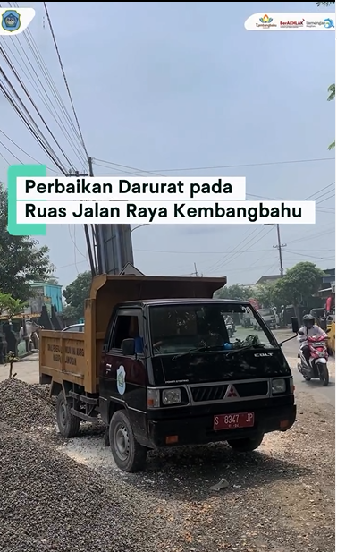 Foto: Perbaikan Darurat Ruas Jalan Raya Kembangbahu