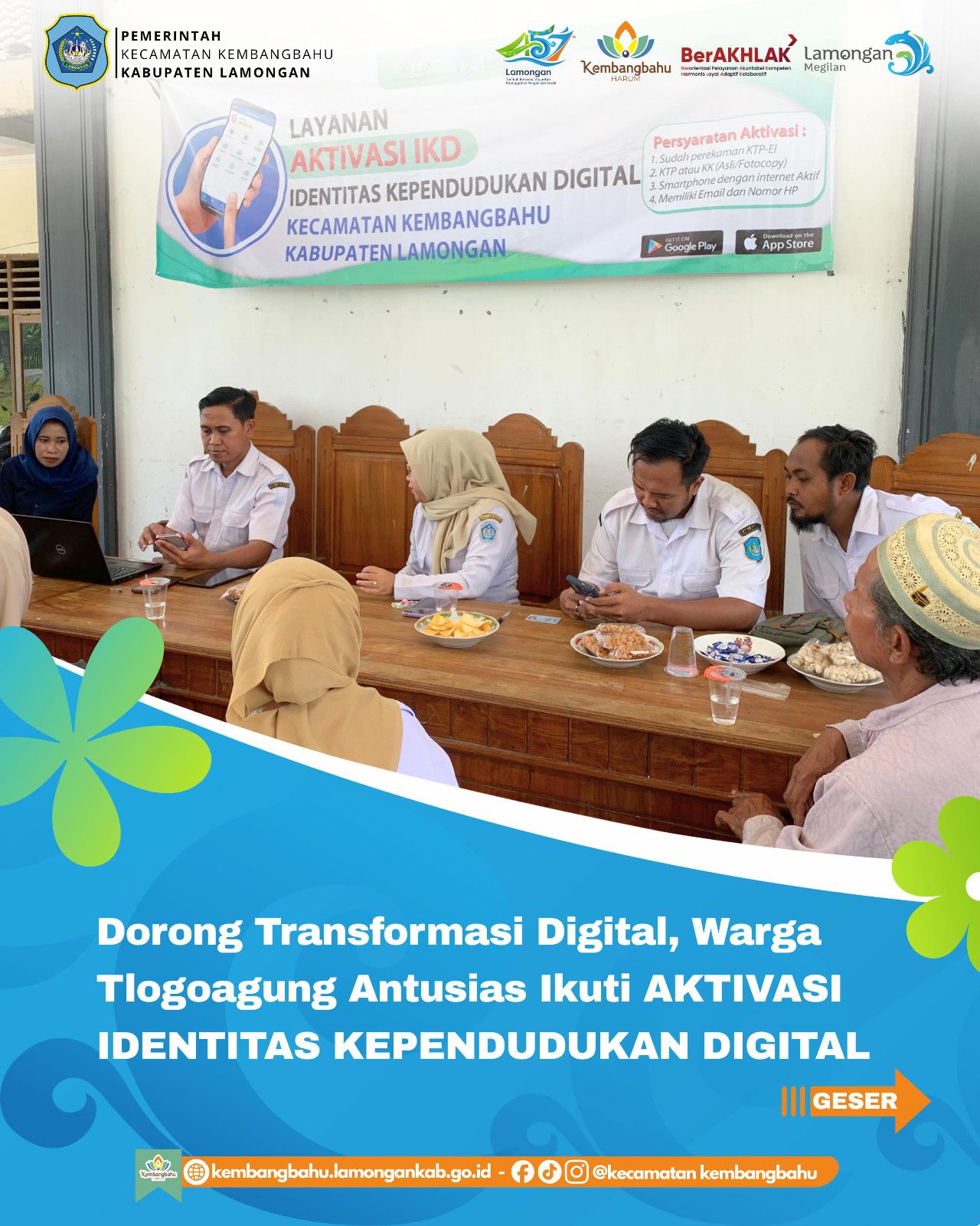 Foto: DORONG TRANSFORMASI DIGITAL, WARGA TLOGOAGUNG ANTUSIAS AKTIVASI IKD