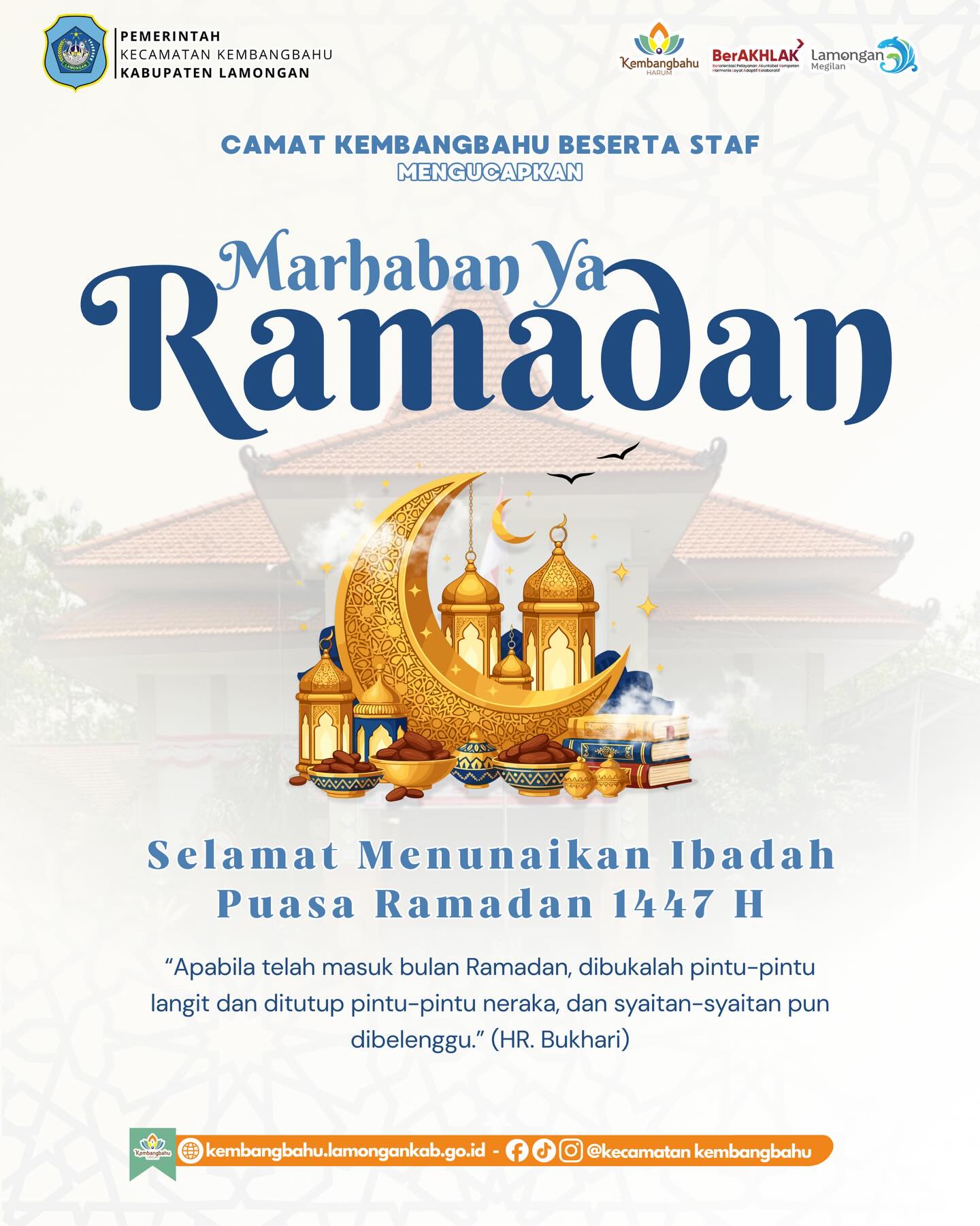 Foto: selamat menunaikan ibadah puasa Ramadan 1447 Hijriah