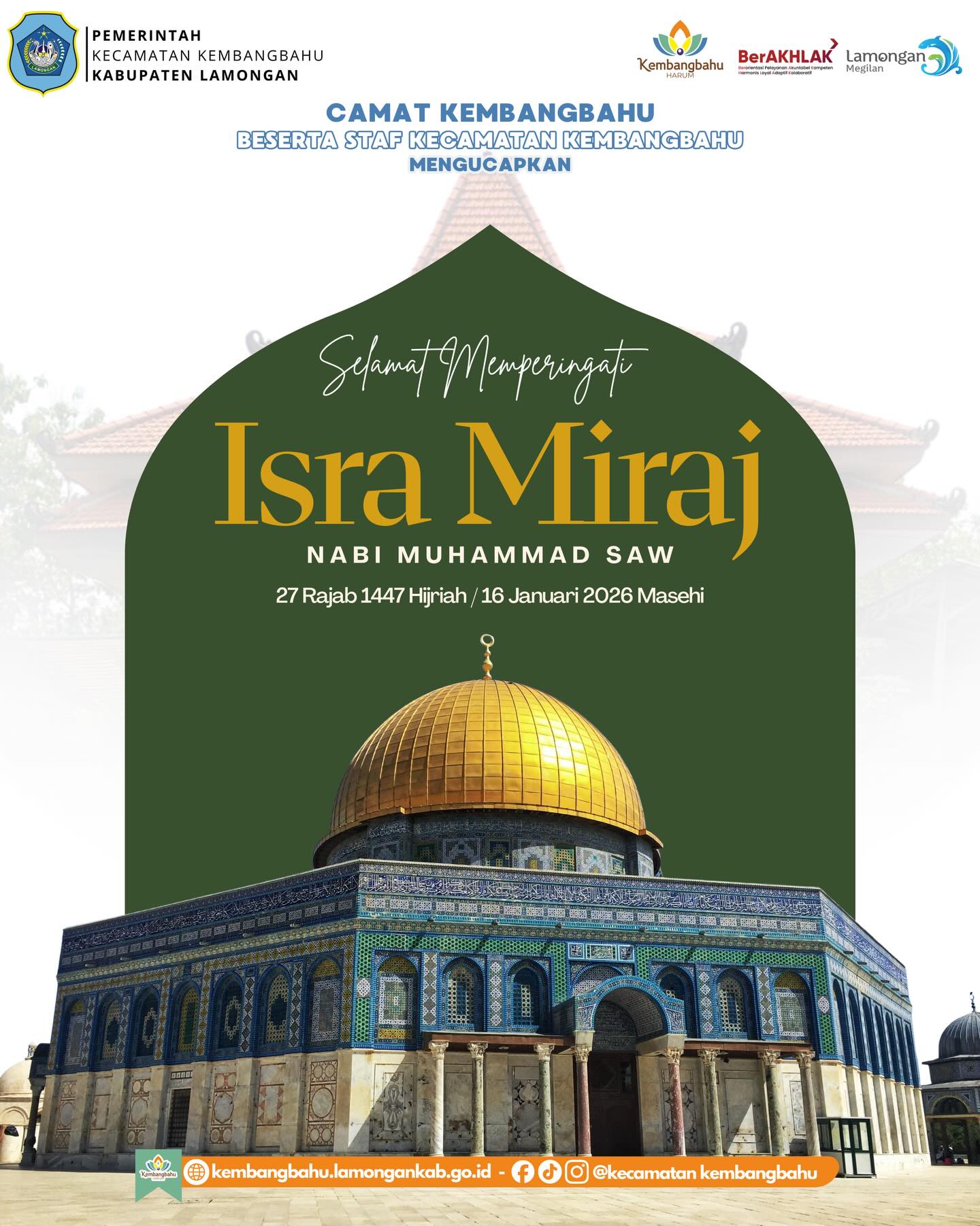 Foto: Selamat Memperingati Hari Isra Miraj Nabi Muhammad SAW