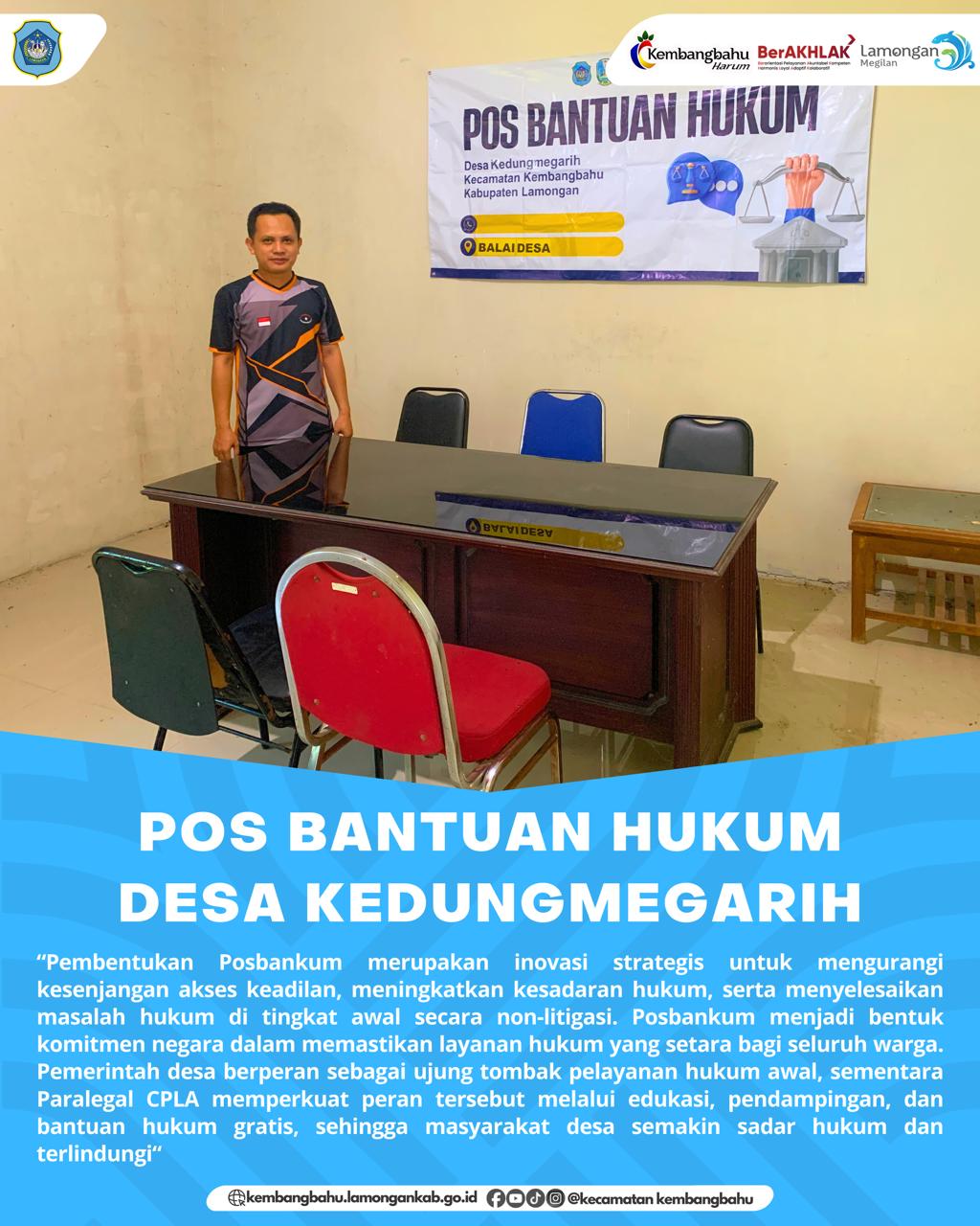 Foto: POS BANTUAN HUKUM DESA KEDUNGMEGARIH