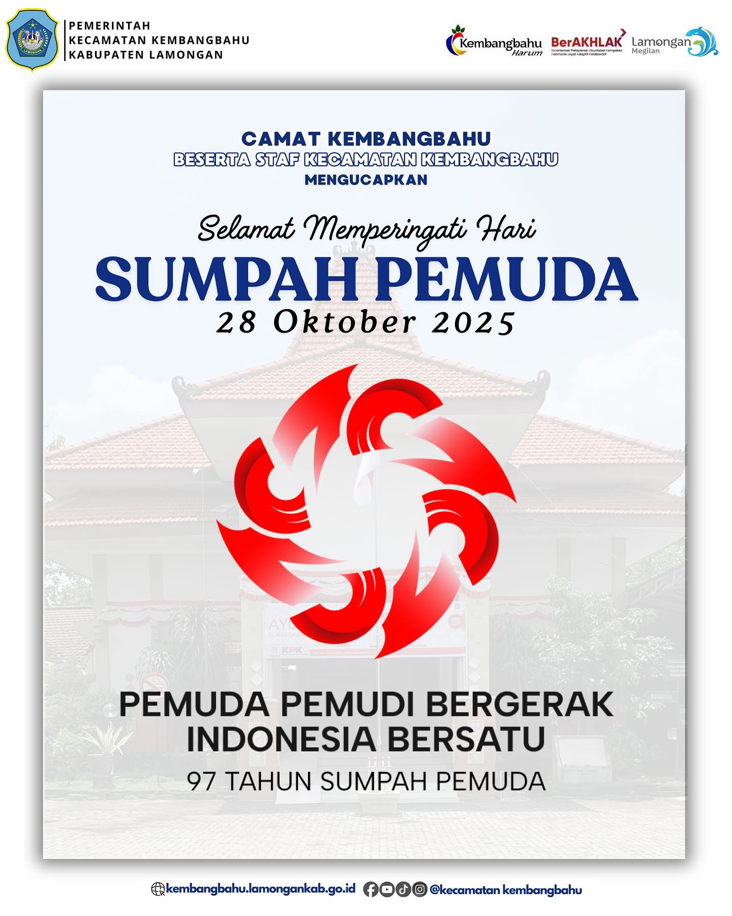 Selamat memperingati Hari Sumpah Pemuda ke-97 Tahun 2025