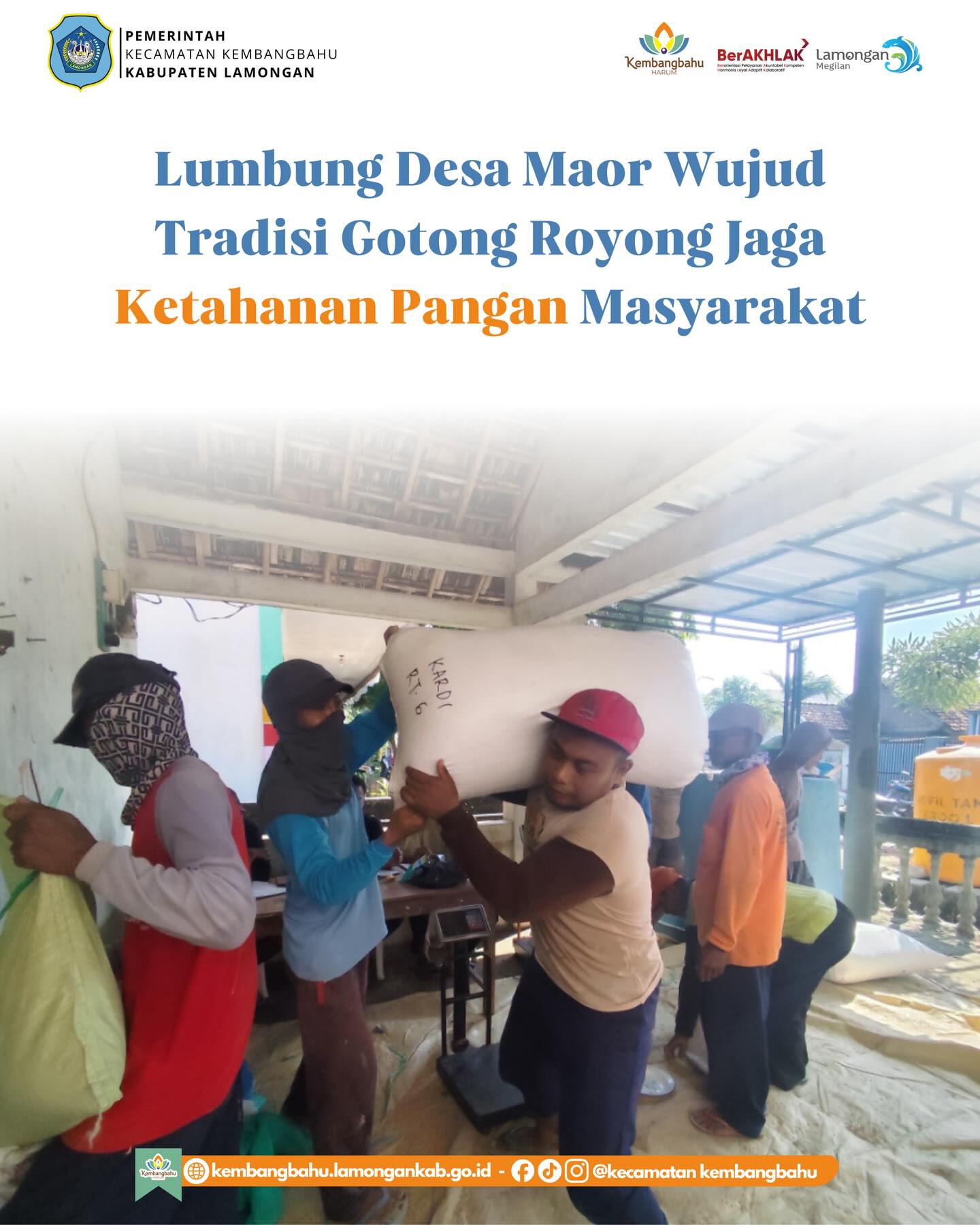 Foto: LUMBUNG DESA MAOR WUJUD TRADISI GOTONG ROYONG JAGA KETAHANAN PANGAN MASYARAKAT