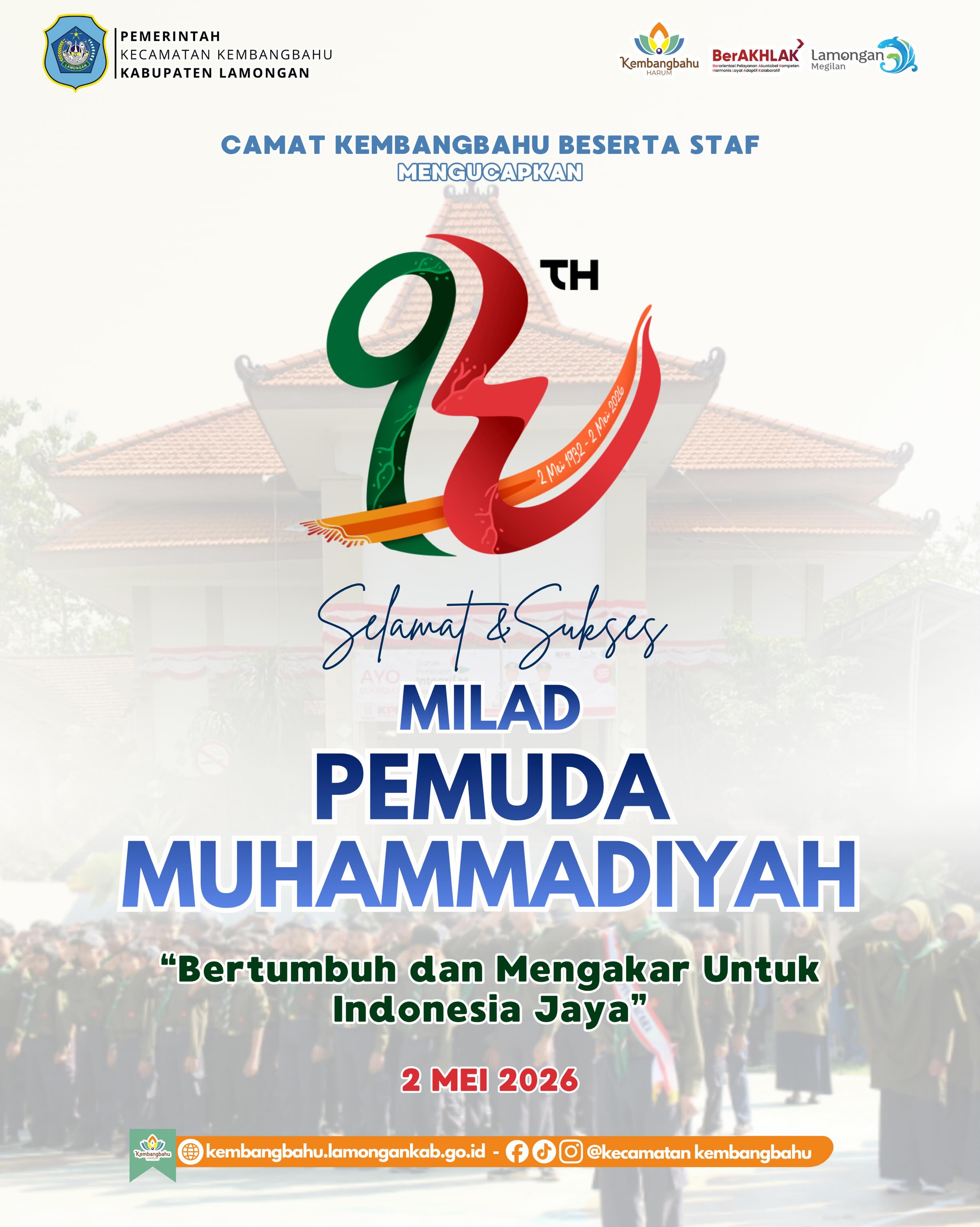 Foto: Selamat & Sukses Milad ke-92 Pemuda Muhammadiyah