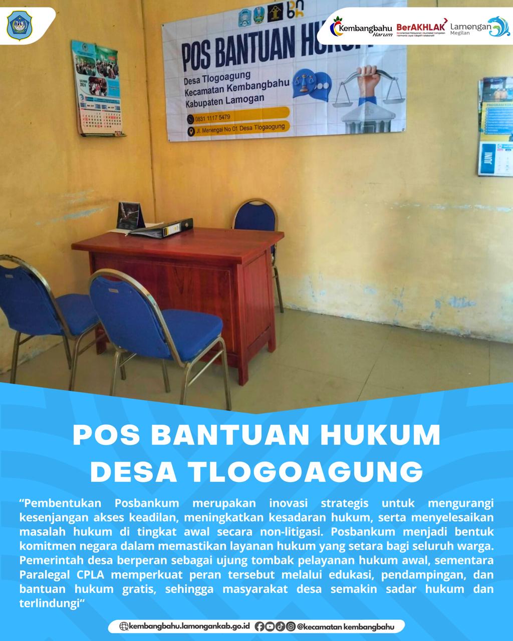 Foto: POS BANTUAN HUKUM DESA TLOGOAGUNG