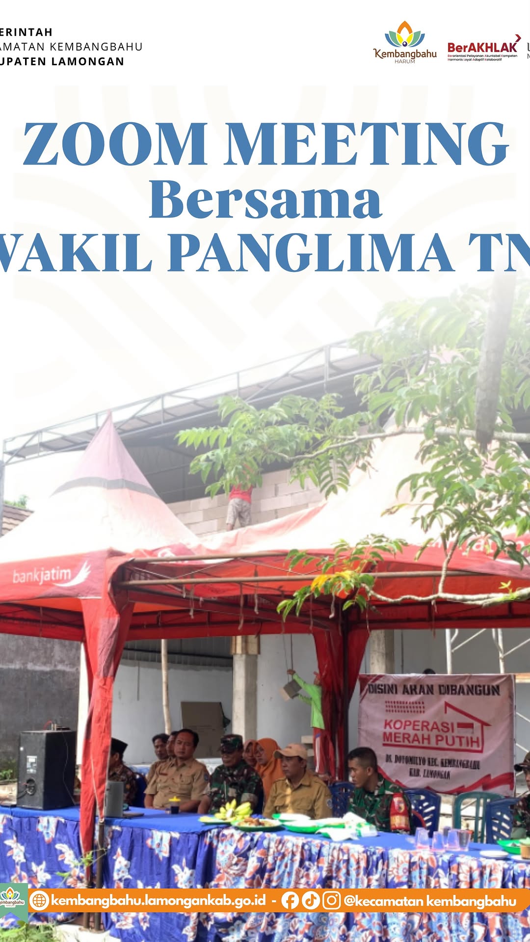 Foto: ZOOM MEETING BERSAMA WAKIL PANGLIMA TNI