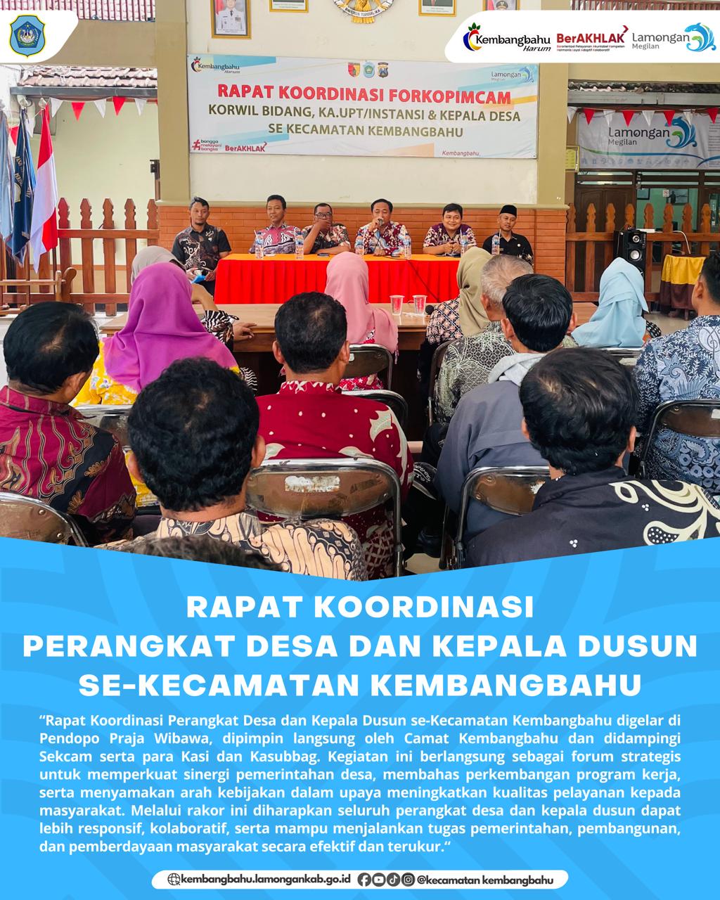 Foto: RAPAT KOORDINASI PERANGKAT DESA DAN KEPALA DUSUN