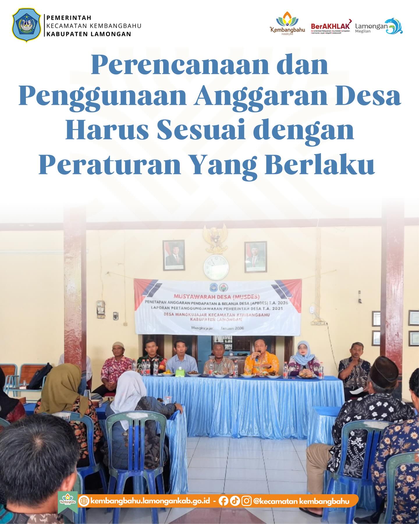 Foto: MUSYAWARAH DESA MANGKUJAJAR