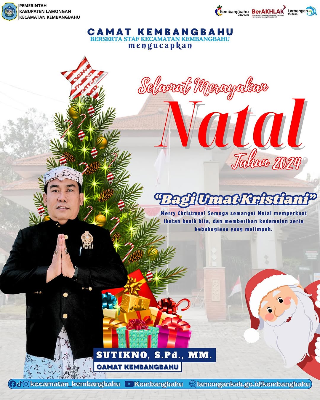 SELAMAT HARI NATAL 2024 | Kecamatan Kembangbahu Kabupaten Lamongan