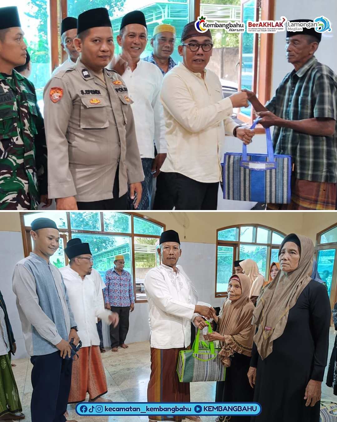 DOKUMENTASI PENYERAHAN BANTUAN DALAM RANGKA SAFARI RAMADHAN FORKOPIMCAM DI DUSUN BENDER DESA KEDUNGASRI