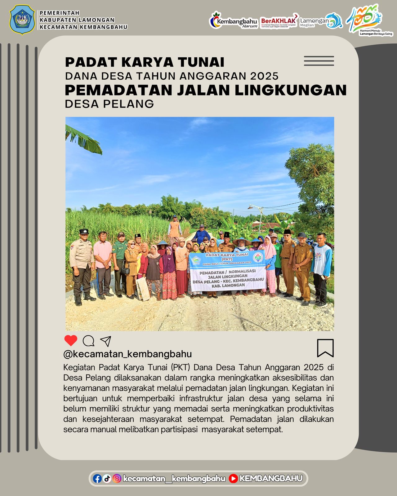 PADAT KARYA TUNAI DESA PELANG