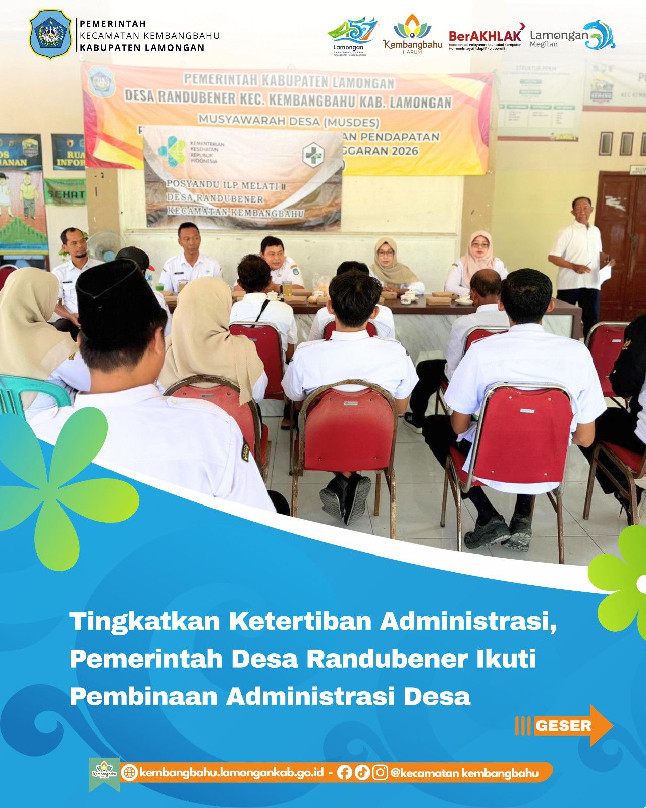 Foto: TINGKATKAN KETERTIBAN ADMINISTRASI, PEMDES RANDUBENER IKUTI PEMBINAAN ADMINISTRASI DESA