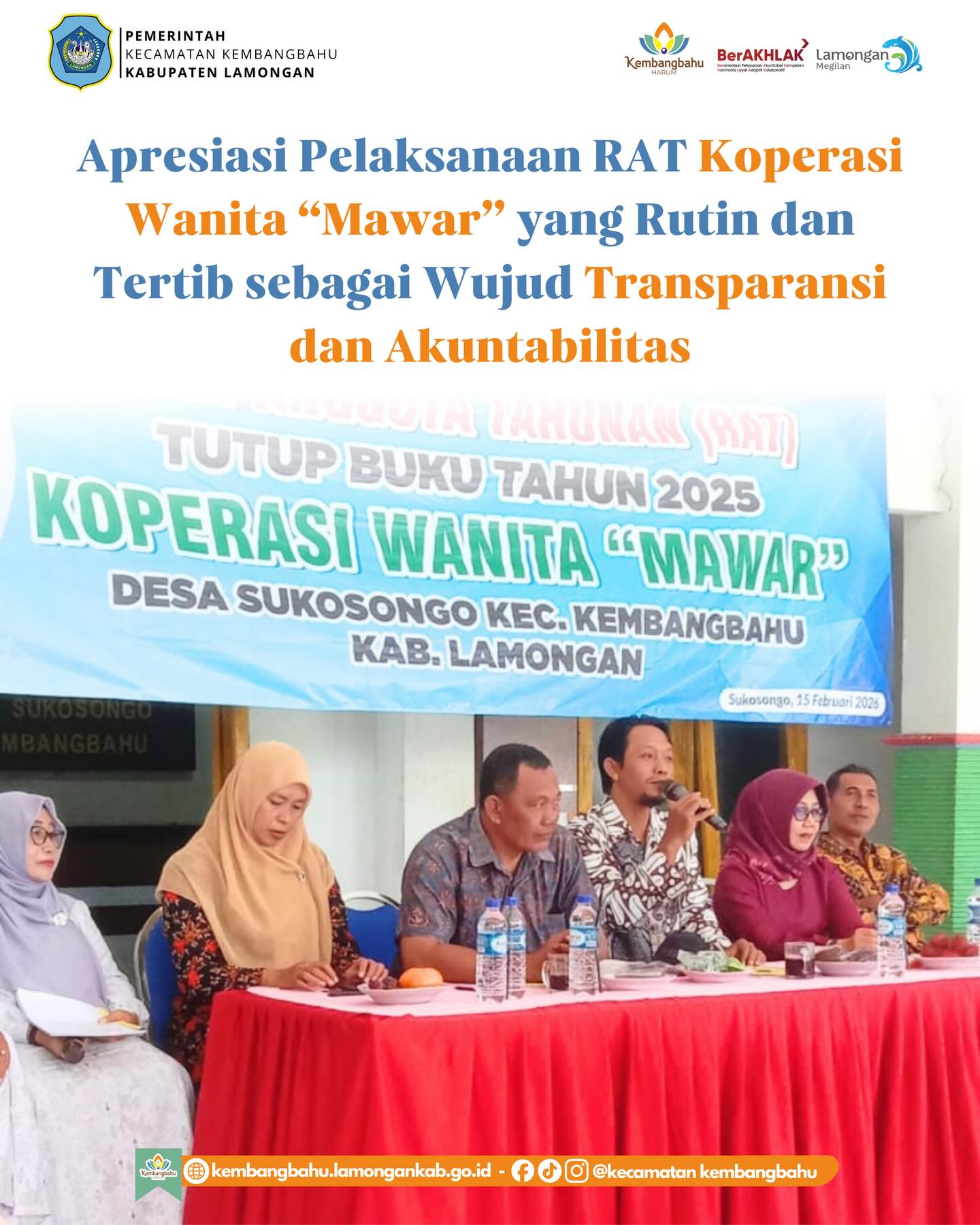 Foto: RAT Koperasi Mawar Desa Sukosongo